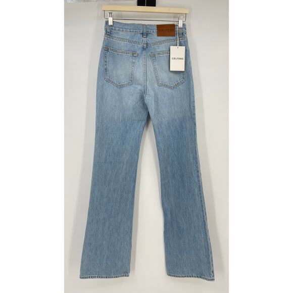 GRLFRND | NWT Danie Mid Rise Boot Jeans in York Blvd Medium Blue Wash 24 - Picture 4 of 14